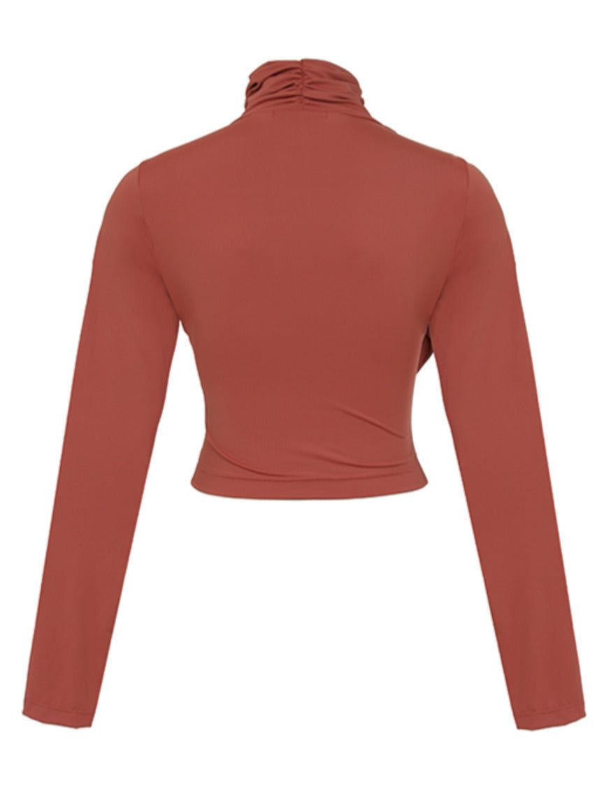 Blusa drapeada Skenn 414118 com drapeado nas costas