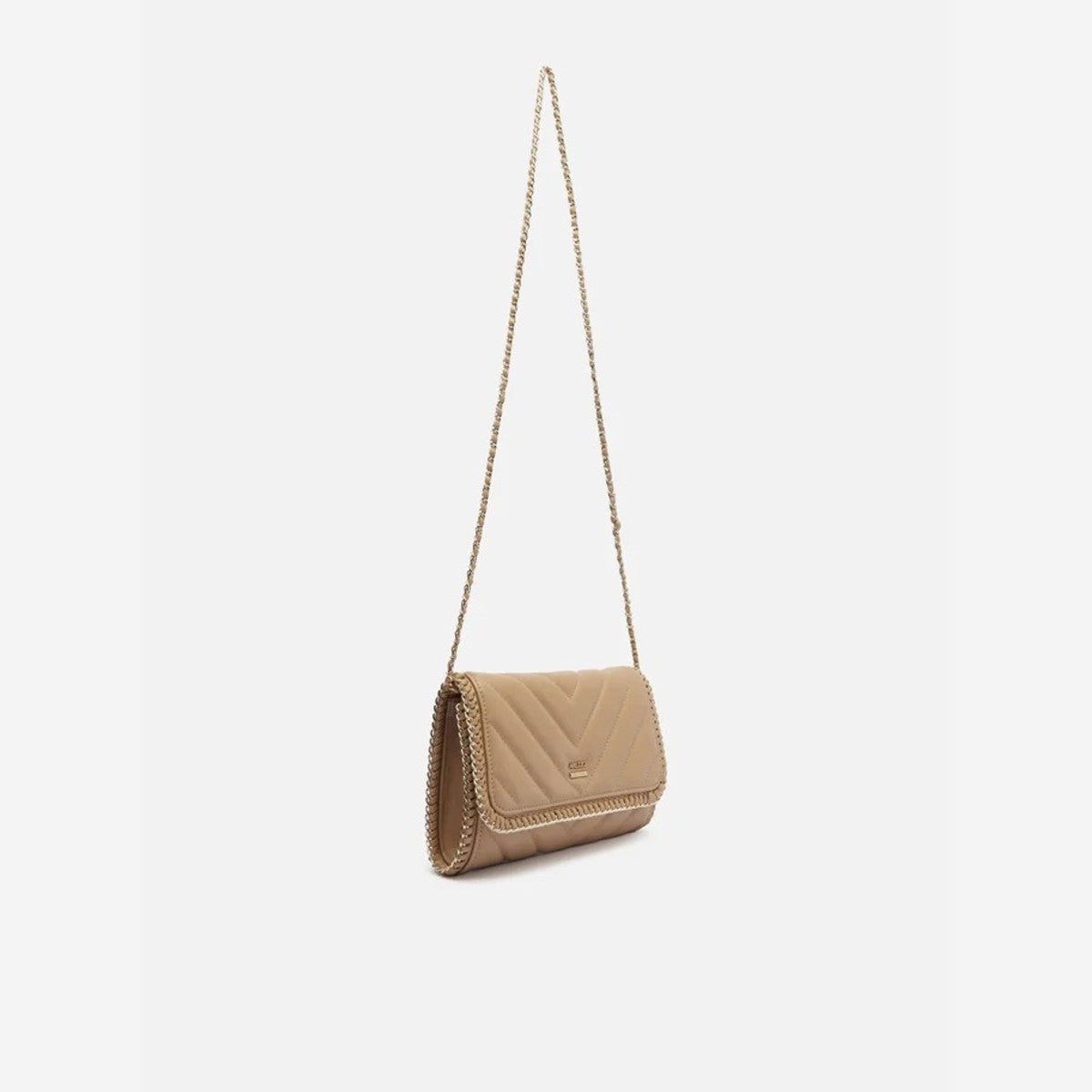 BOLSA TIRACOLO NUDE PEQUENA MATELASSÊ CORRENTE A 57100 1798 0011 AREZZO