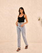 Calça Feminina ALCANCE ref. JEANS MOM - VintedoisK