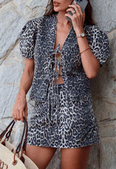 SHORTS SAIA JEANS BRISA LEOPARD 8559 ALCANCE