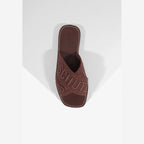 SANDÁLIA X RASTEIRA BICO QUADRADO MARROM  S 20889 0115 0047 SCHUTZ