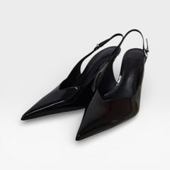 SANDALIA PRETA SALTO ANABELA VERNIZ S 22484 0004 0008 SCHUTZ