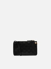 BOLSA TIRACOLO PRETA QUADRICULADA LUXO A 50021 1022 0001 AREZZO