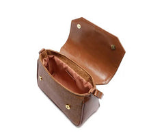 BOLSA TIRACOLO PEQUENA LINHO MARROM C 50001 0203 0002 ANACAPRI