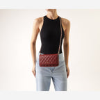 BOLSA TIRACOLO PEQUENA MATELASS CORRENTE VERMELHA C 50036 0059 0005 ANACAPRI