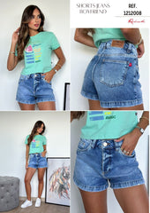 SHORTS JEANS BOYFRIEND VISTA 1212008 REVANCHE