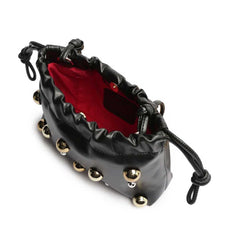 BOLSA SACO PRETA TACHAS C 50016 1955 0003 ANACAPRI