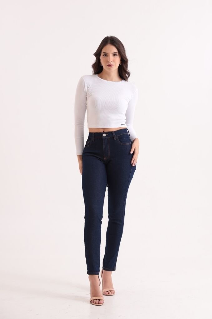 CALÇA JEANS SKINNY CLASSICA CAFEM00473 REVANCHE Imagem secundária do produto