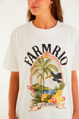 BLUSA T-SHIRT MEDIA LATINO AMERICA 347441 FARM RIO