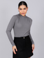 Blusa Rib com Pregas 394146 Skenn frente feminina