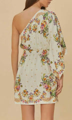 VESTIDO CURTO LENÇO PASSARO FLOR 337828 FARM RIO