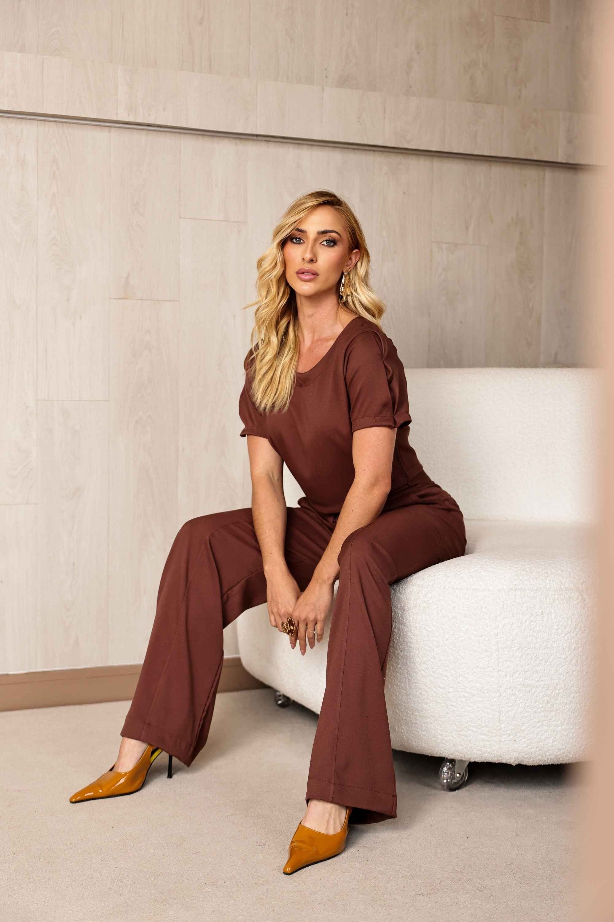 Conjunto Feminino Amicia ref. CONJUNTO CROPPED - VintedoisK