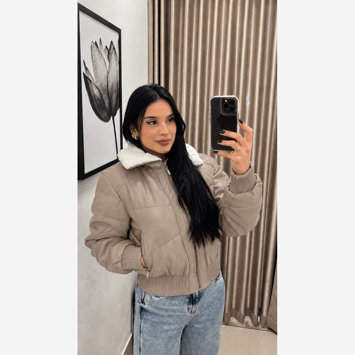 JAQUETA PUFFER COURINO PELO 5608 LB
