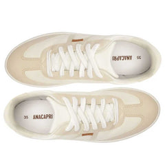 TÊNIS PONTILHADO LATERAL BIA BRANCO E BEGE  C 30523 0006 0001 ANACAPRI