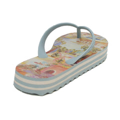 Chinelo De Dedo Azul Estampado J 10060 0022 0011 Farm Shoes