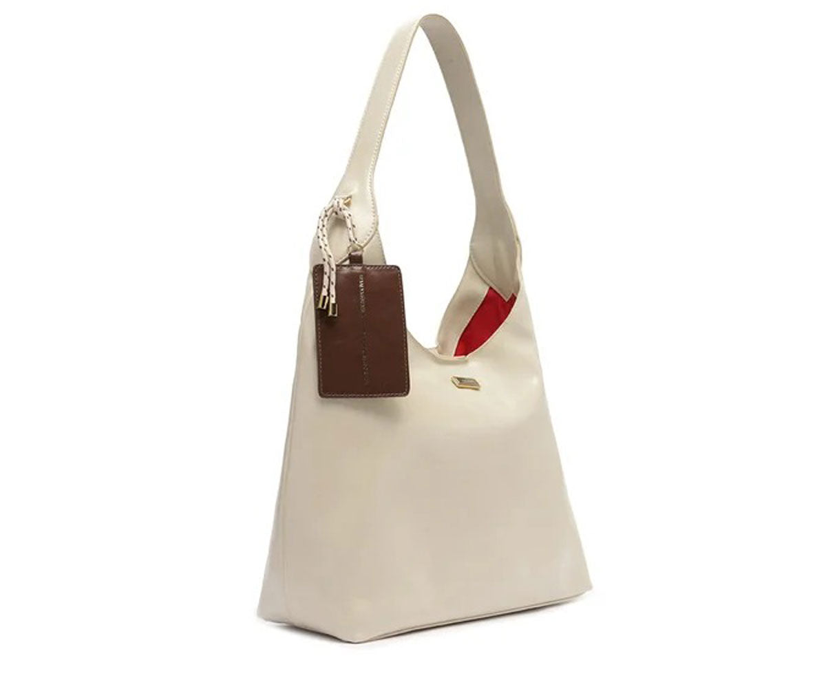 BOLSA SHOPPING GRANDE BOHO PORTA CARTÃO BRANCA C 50012 1980 0004 ANACAPRI Imagem secundária do produto