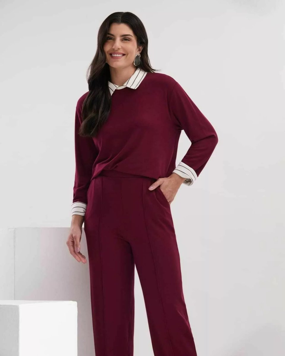 Calça Feminina Coqueta ref. CONJUNTO BLUSA - VintedoisK Imagem principal do produto
