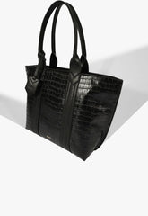 BOLSA SHOPPING NAY CROCO PRETA S 50015 0839 0001 SCHUTZ