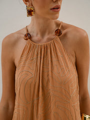 VESTIDO MIDI SHINE 403639 SKENN