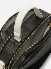 BOLSA TIRACOLO PRETA PRIONE MÉDIA BRANCA A 50011 0235 0123 AREZZO