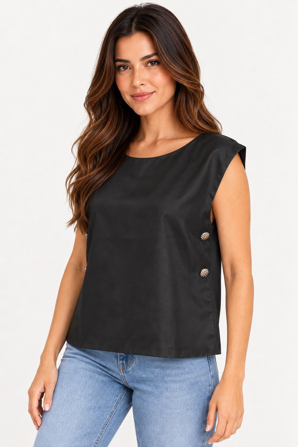 Blusa Alfaiataria Corte Chiq 393116B Skenn Imagem secundária do produto