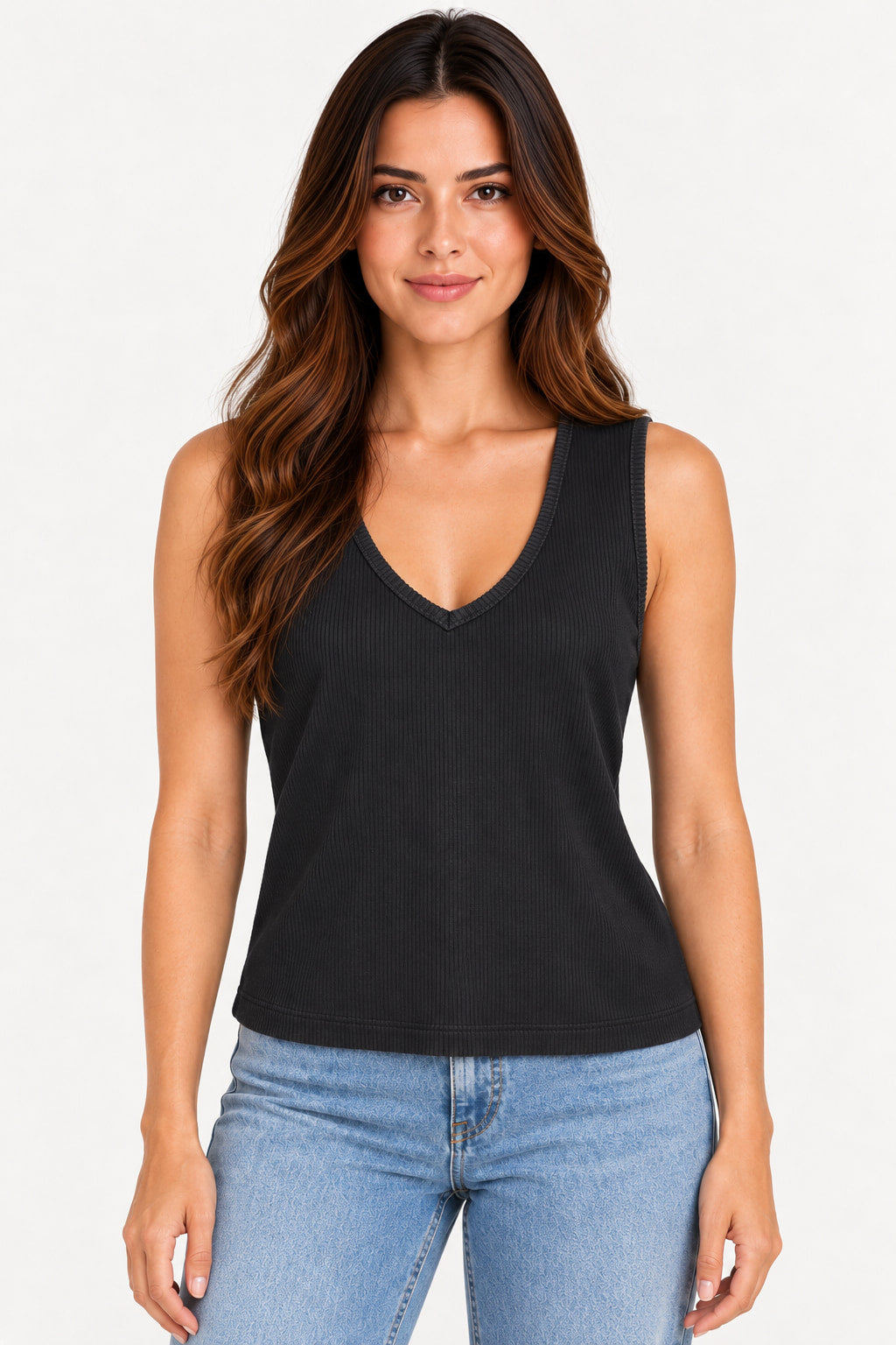 Preto | Blusa Cropped Canelado Revanche — frente