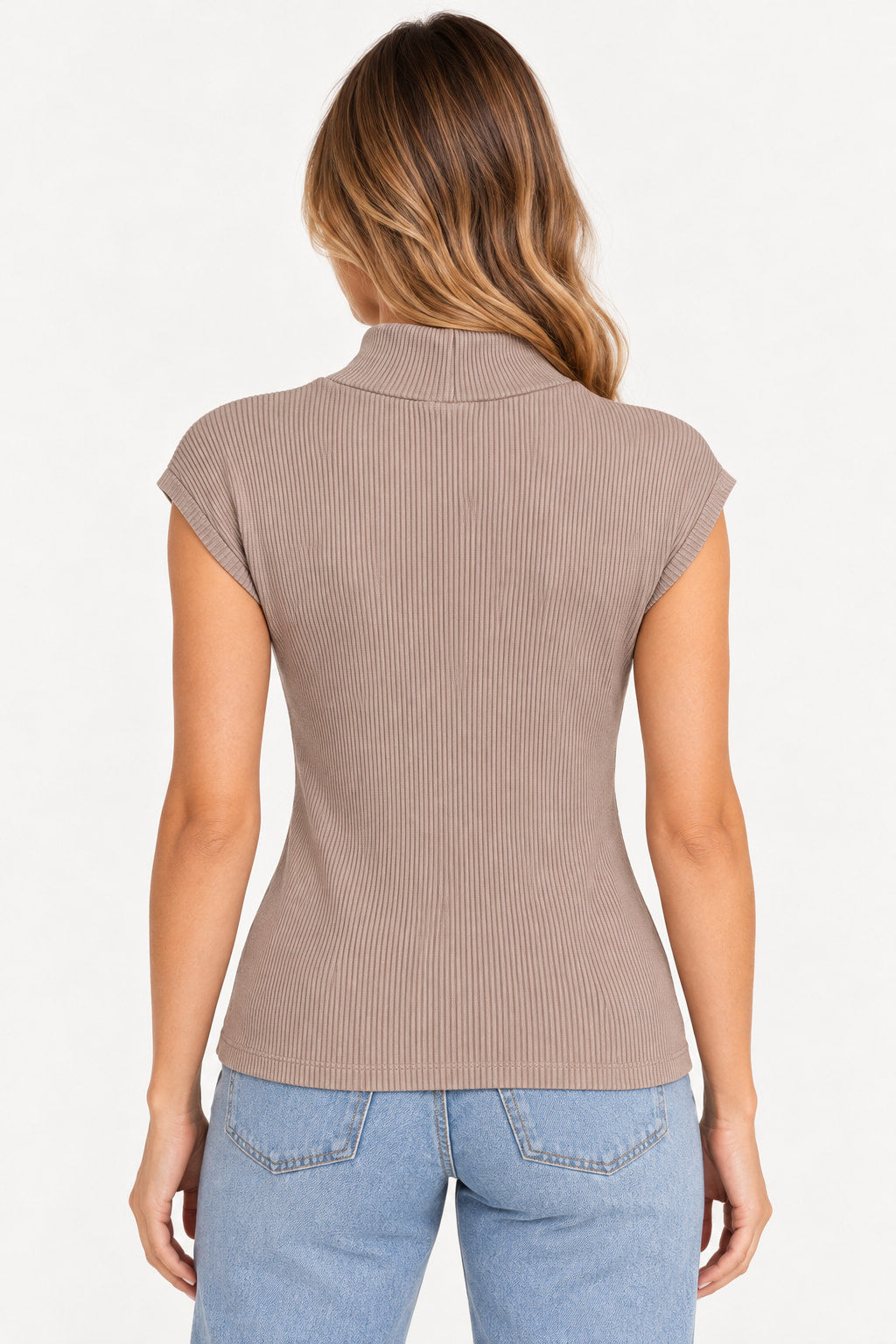 Caqui | Blusa Gola Alta Revanche — costas