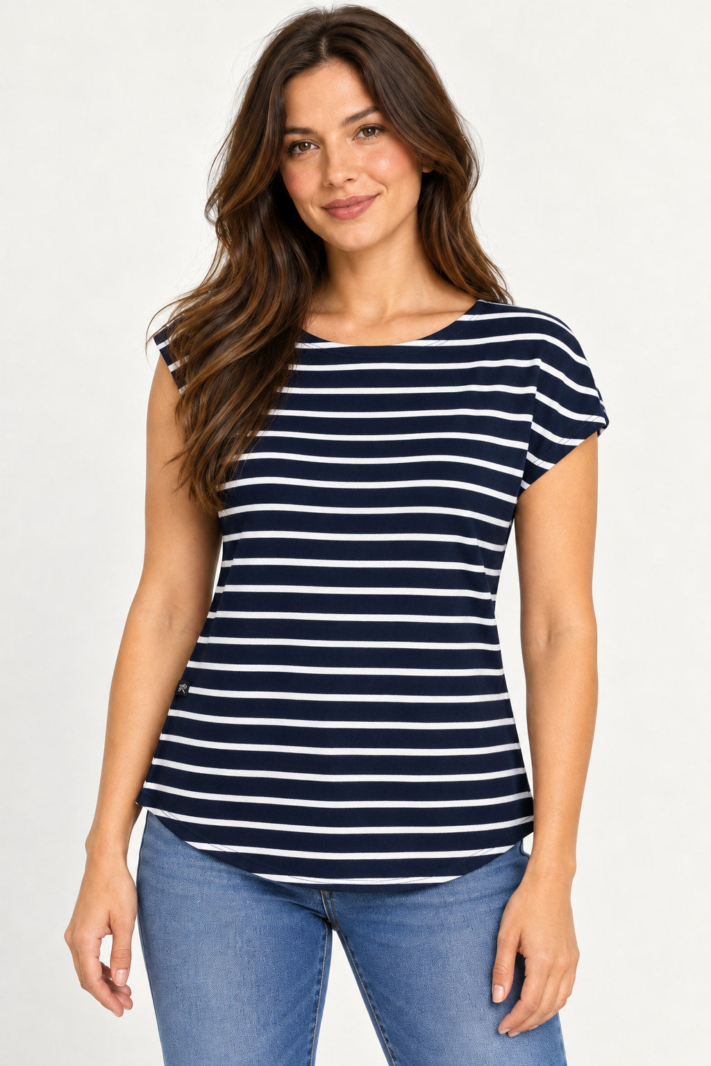 Blusa Listrada Ampla 98630 Revanche Imagem secundária do produto