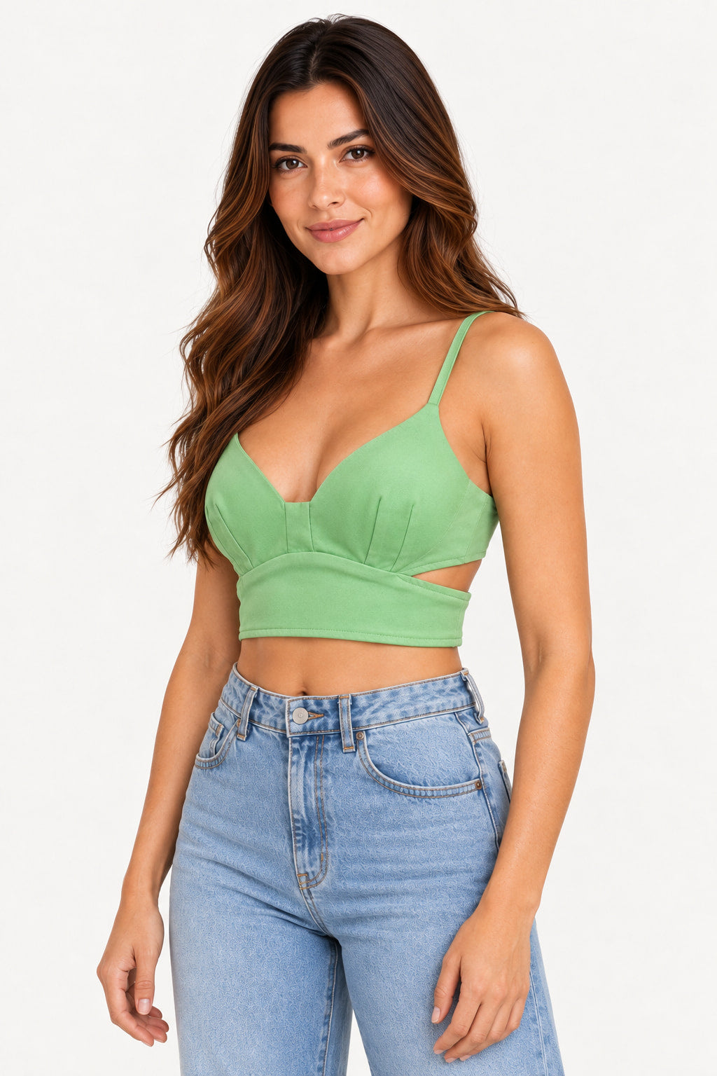 Blusa Top Abertura 343103 Skenn Imagem secundária do produto