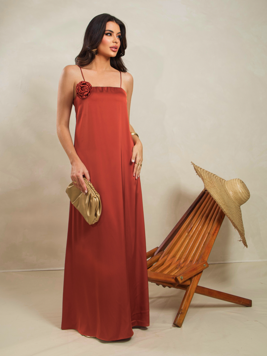 Vestido Feminino SKENN ref. VESTIDO CETIM - VintedoisK Imagem principal do produto