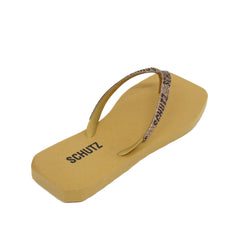 CHINELO DOURADO LOGO BRILHO S 21306 0013 0001 SCHUTZ - Vintedoisk