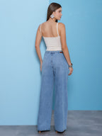 Calça Feminina Skenn ref. JEANS WIDE - VintedoisK