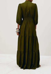 VESTIDO LONGO DECOTE PALA LISO 104725 CACAY