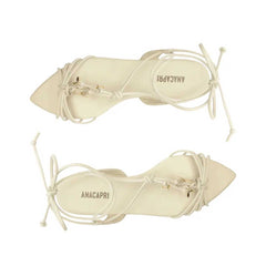 SANDÁLIA RASTEIRA AMARRAÇÃO PINGENTES BRANCA C 30193 0038 0002 ANACAPRI