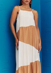 VESTIDO LONGO BICOLOR MARIAS 103014 CACAY