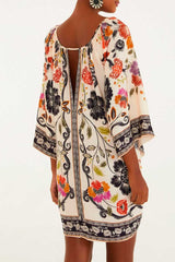 VESTIDO CURTO MG FLOR DE FITA 345380 FARM RIO