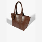 BOLSA SHOPPING NAY CROCO MARROM S 50015 0839 0003 SCHUTZ