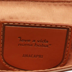 BOLSA TIRACOLO MÉDIA FIVELA FRONTAL MARROM C 50016 2017 0003 ANACAPRI