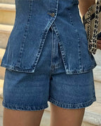 Shorts Feminino Alcance ref. SHORTS JEANS - VintedoisK
