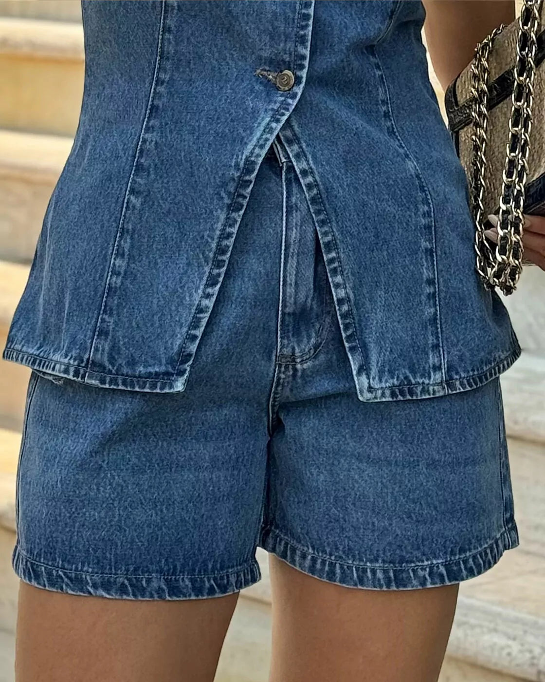 Shorts Feminino Alcance ref. SHORTS JEANS - VintedoisK