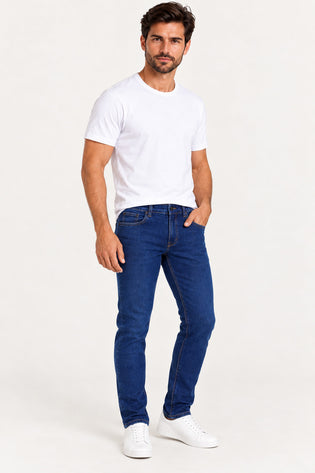 Unica | Calça Masculina Regular Jeans Revanche — lado