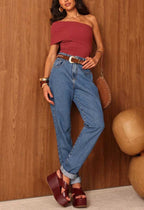 Calça Feminina ALCANCE ref. JEANS MOM - VintedoisK