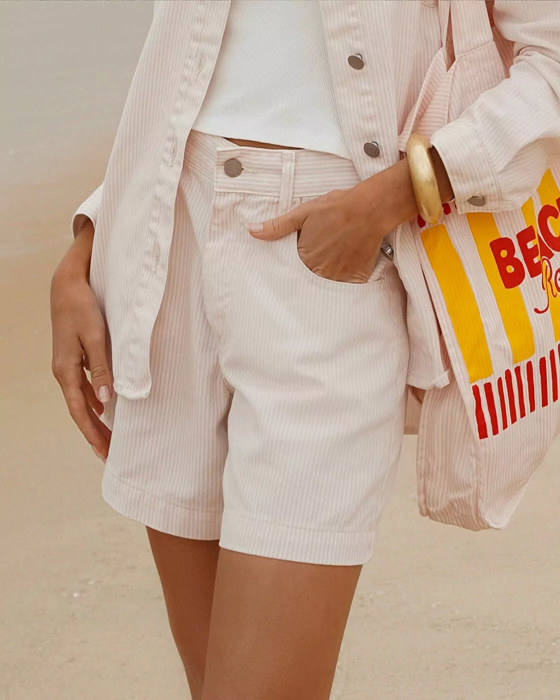 SHORTS JEANS MOM STRIPES COAST 10078356S ALCANCE