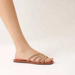 RASTEIRA MULTITIRAS ENTRELAÇADAS GLAM DOURADA C 30612 0051 0003 ANACAPRI