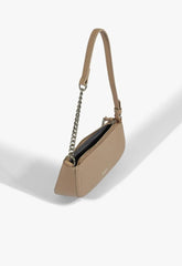 BOLSA TIRACOLO MINI TINA VERNIZ MARROM S 50015 0712 0055 SCHUTZ