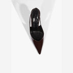 SCARPIN SLINGBACK LEXI COURO MARROM S 22119 0009 0004 SCHUTZ