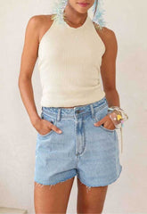 SHORTS JEANS CLARO MOM PUIDOS 8047 ALCANCE