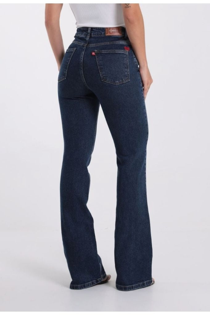 Calça Feminina Jeans Flare com Bordado Coração CAFEM00622 Revanche Imagem secundária do produto