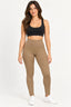 Marrom | Calça Legging PU Skenn — frente