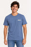 Azul | Camiseta Estampa Masculina Manga Curta Revanche — frente